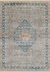 Lucia Traditional 9'0\" x 12'0\" Area Rug in Blue Indoor Area Rug