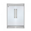 Forno Maderno 60 Inch Convertible Refrigerator/Freezer in White, Trim Grill, 27.2 cu.ft - FFFFD1722-60SG-WHT