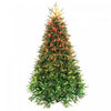 HOMCOM 7.5ft Christmas Tree with Synchronized LED, DIY, Frasier Grande Fir