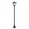 Outsunny Single Solar Lamp Post Garden Solar-powered LED Streetlight Style Outdoor Light Waterproof 5-6 Hours With Base For Lawn Pathway Walkway 47\"h