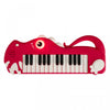 Costway 25-Key Kids Piano Keyboard Dinosaur Shape Toy Digital Piano with Built-in Music & Light Red