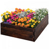 Outsunny Raised Garden Bed Elevated Wooden Planter Box For Backyard, Patio To Grow Vegetables, Herbs, And Flowers