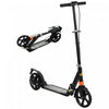 Qaba Kids Scooter, Foldable Kick Scooter With 4 Adjustable Heights, Shock Absorption, Double Brakes, Gift For Boys & Girls Ages 6–12 Years, Black
