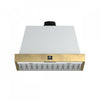 Forno Vittorio 36-Inch Wall Mount Range Hood, White with Antique Brass Trim-FRHWM5078-36BLK