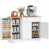 41\" Sideboard Buffet Cabinet with Storage Drawer, Adjustable Shelf, White