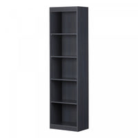Axess 5-shelf Narrow Bookcase - Blueberry