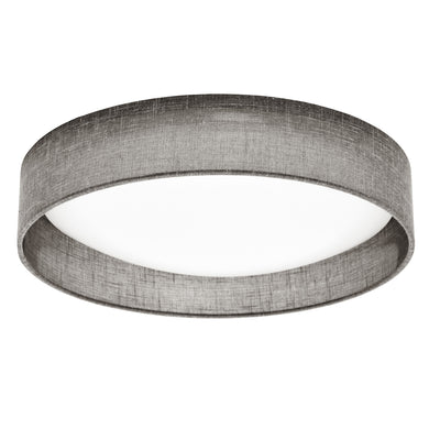 Dainolite Cfled Flush Mount 15" Grey Shade Lamp|Plafonnier affleuré Cfled de Dainolite de 15 po avec abat-jour gris