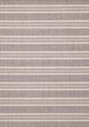 Jackson Cream Taupe Banded Stripes Rug, 7'10\" 10'6\" Outdoor Area Rug