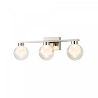 Colton 3 Light Bathroom Vanity, Chrome Lamp