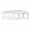 Outsunny 13’x26’ Heavy-duty Outdoor Carport Party Event Tent Patio Gazebo Canopy With 4 Sidewalls, White