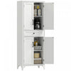HOMCOM 67\" Kitchen Pantry Storage Cabinet with Doors and Shelves