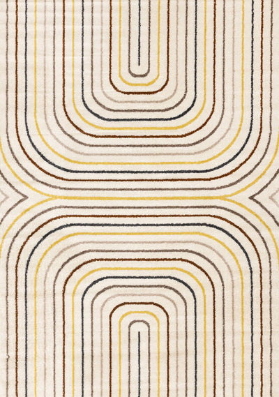 Marley Multi-Colour Double Rainbow Area Rug - 5'3" x 7'7"|Carpette Marley multicolore à 2 arcs-en-ciel - 5 pi 3 po x 7 pi 7 po