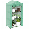 Outsunny 3 Tier Mini Greenhouse, Small Greenhouse With Pe Cover, Green