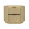 Olivia Modern 27\" Nightstand in Natural Oak (2-Drawer)