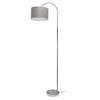 Arries Modern Arched Floor Lamp, Brushed Nickel &Silver, 66\"