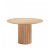 Hathaway Modern Industry Chic 47\" Round Dining Table in Natural