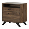 Helsy 2-drawer File Cabinet - Natural Walnut