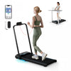 Costway 3 In 1 Folding Treadmill With Remote Control Led Display And App For Home Blue