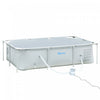 Outsunny 8.3’ X 5’ X 26” Frame Above Ground Swimming Pool Set, Grey