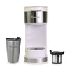 Kenmore Single Serve Coffee Maker with Travel Mug – White - KKCMKCM-W