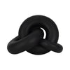 9\" Resin Knot Decor - Black