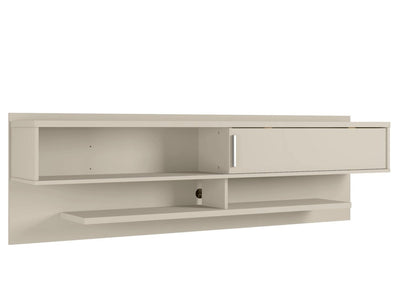 Manhattan Comfort Astor 70.86" Modern Floating Entertainment Center with Media Shelves - Off White|Meuble audio-vidéo flottant moderne Astor de Manhattan Comfort de 70,86 po avec tablettes multimédias - blanc cassé