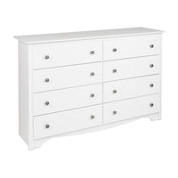 Monterey 8-Drawer Dresser - White