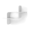 Umbra Modern Wood Montage Wall Shelf - White