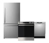 Hisense 3-Piece Kitchen Appliance Package – Titanium and Stainless Steel - HI08KPK3