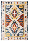 Mosaic Taupe/Copper Machine Washable Area Rug - 8'0\" x 10'0\"