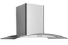 Hauslane 30\" Glass Canopy Wall Mount Range Hood - WM-600SS-30