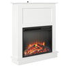 Ameriwood Home Ellsworth Electric Fireplace with Mantel - White