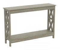 47” Console Table With 1 Shelf - Dark Taupe