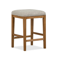 Grey Upholstered Stool - BETTGCST