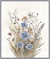 Floral Bunch Framed Canvas Art - 21\" x 25\"