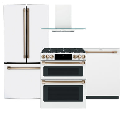 Café 4-Piece Kitchen Appliance Package – Matte White | Ensemble de 4 électroménagers Café pour la cuisine - blanc mat