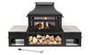 Deko Living 80\" Metal Wood Burner Fireplace