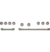 Café 48\" Brushed Black Handle and Knob Kit for Pro Range and Rangetop - CXPR8HKPTBT