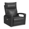 Carlos 31\" Top-Grain Genuine Leather Power Reclining Chair with Glider and Swivel – Grey