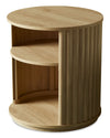 Juniper 20\" Modern End Table – Natural Oak