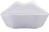 Manhattan Comfort Kiss 61.8\" Faux Leather Loveseat - White