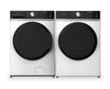 Midea 5.2 Cu. Ft. Front Load Washer and 8.0 Cu. Ft. Tumble Dryer with Steam Care – White