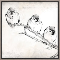 Gathering I Framed Canvas - 22