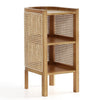 Manhattan Comfort Versailles End Table - Natural Cane