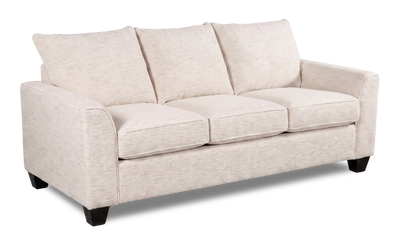 Made in Canada Customizable Sofa Lab Arc 86" Fabric Sofa – Chenille White | Sofa personnalisable Arc de Sofa Lab de 86 po fabriqué au Canada en tissu - Chenille White