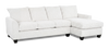 Made in Canada Customizable Sofa Lab Arc Right-Facing Fabric Sofa Chaise – Teddy Snow