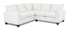 Made in Canada Customizable Sofa Lab Arc 2-Piece Fabric Sectional - Teddy Snow