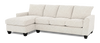 Made in Canada Customizable Sofa Lab Arc Left-Facing Fabric Sofa Chaise - Teddy Riverrock