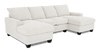 Made in Canada Customizable Sofa Lab Arc Fabric Double Chaise Sectional - Teddy Riverrock