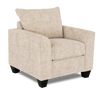 Made in Canada Customizable Sofa Lab Arc 40\" Fabric Chair – Plush Parchment